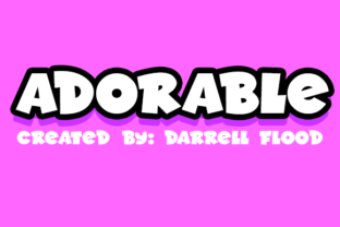 Adorable Font: A Complete Guide to Darrell Flood's Playful Typeface