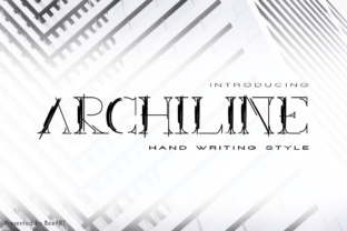 Archiline: A Hand Scratched Display Font for Real Design Workflows