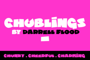 Chublings: A Chunky Display Font Built for Character and Versatility