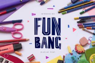 Fun Bang: A Playful Geometric Font for Modern Design Projects