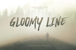 Gloomy Line: The Marker-Pen Display Font That Breaks the Rules