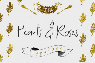 Hearts and Roses: A Handcrafted Font for Real Workflows