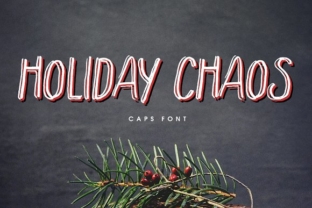 Holiday Chaos: A Handcrafted Font for Creative Projects