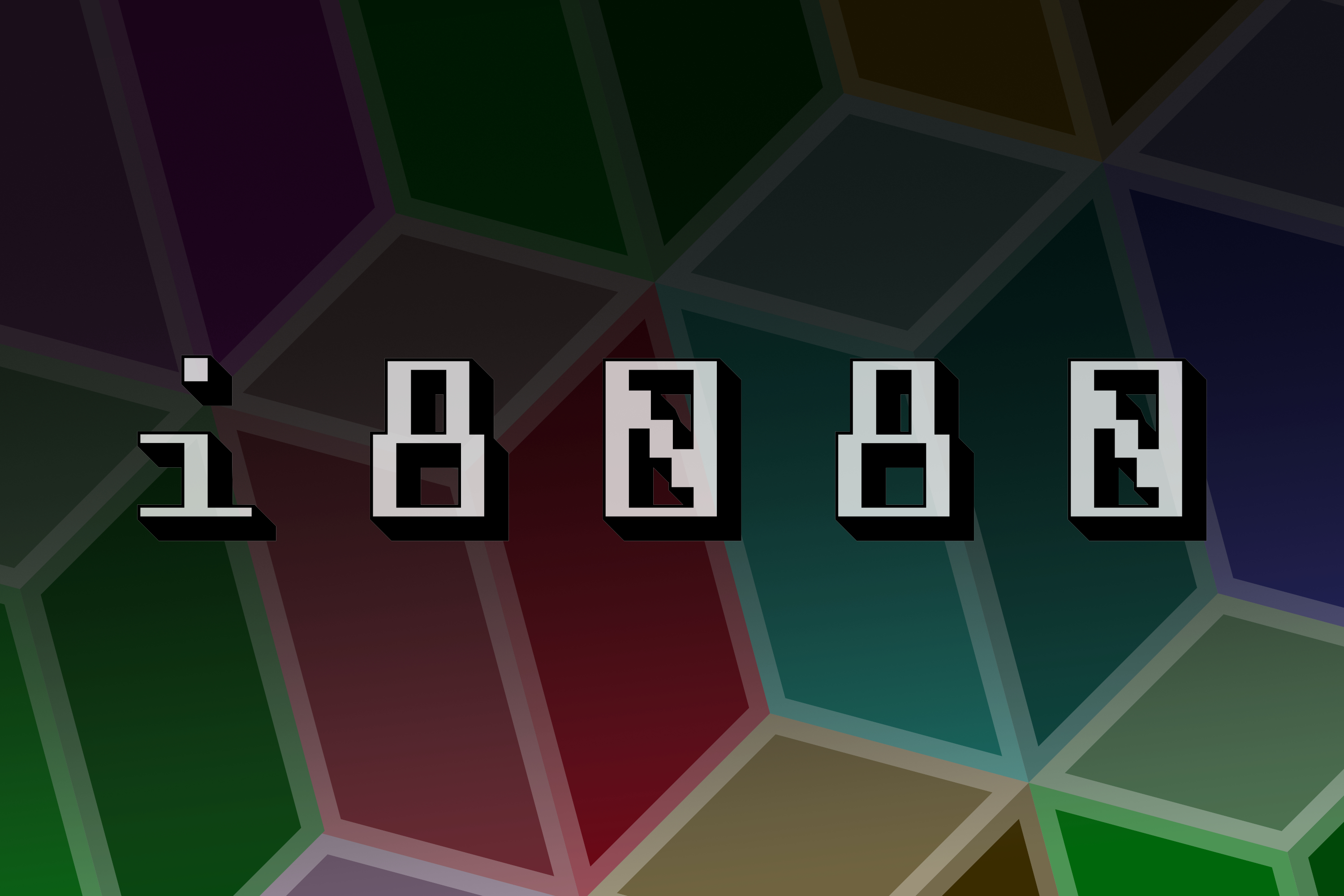 I8080: A Retro-Futuristic Extruded Monospace Font