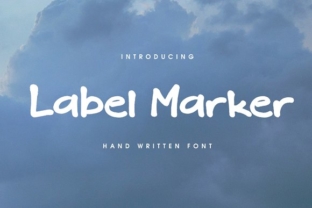 Label Marker: Handcrafted Font for Creative Projects