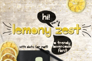 Lemony Zest: A Handcrafted Font for Bold Ideas