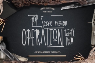 Operation 22: A Handcrafted Font Worth Your Attention