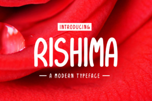 Rishima: A Quirky Display Font with Ultra-Smooth Lines