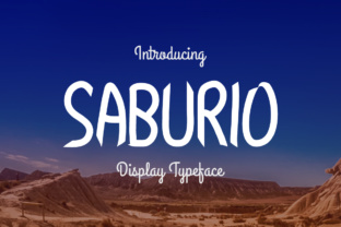 Saburio: A Bold Display Font That Brings Authenticity to Modern Design