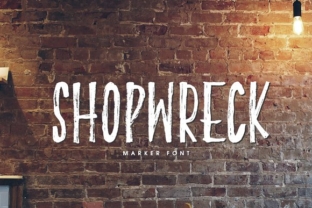 Shopwreck: A Beautiful Handcrafted Font for Authentic Design