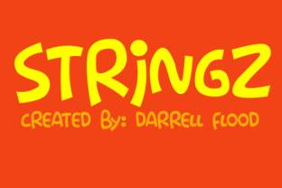 Stringz: A Fun and Expressive Cartoon Style Font for Creative Workflows
